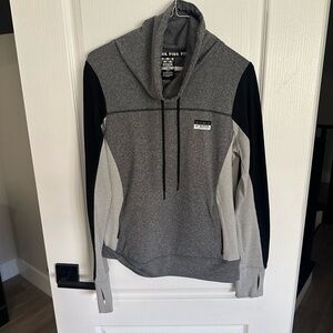 Pink Victoria's Secret Gray and Black Hoodie